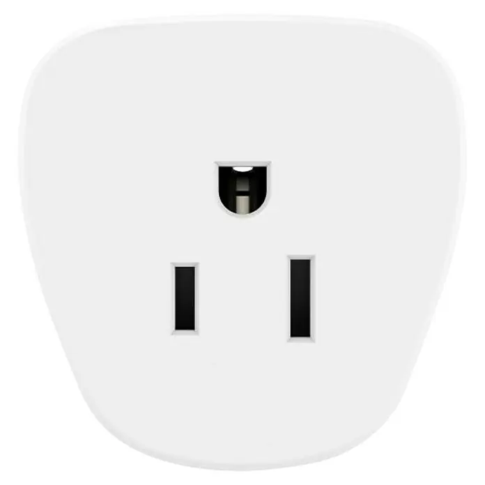 Hama Reiseadapter USA/Kanada nach Europa - Netzsteckertyp Reiseadapter: Typ E+F (CEE 7/7), Weiß - Ein weißer, intelligenter Stecker mit drei Steckplätzen für den US-Markt. Ideal zur Automatisierung von Geräten im Haus.