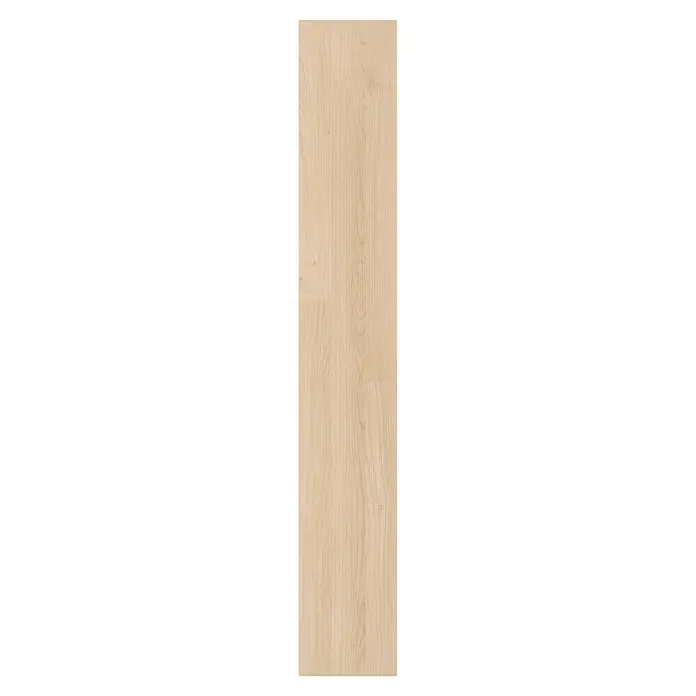 Living by Haro Laminatmuster Sonderedition Ahorn - 290 x 193 x 7 mm, Schiffsboden - Eine Nahaufnahme eines hellen Eichenholzfurniers mit subtilen Maserungen und einer glatten Oberfläche, ideal für Möbel und Innenausbau.