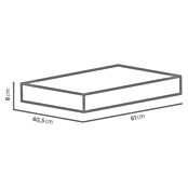 EHL Rasengitterplatte (Grau, 61 x 40,5 x 8 cm, Beton)