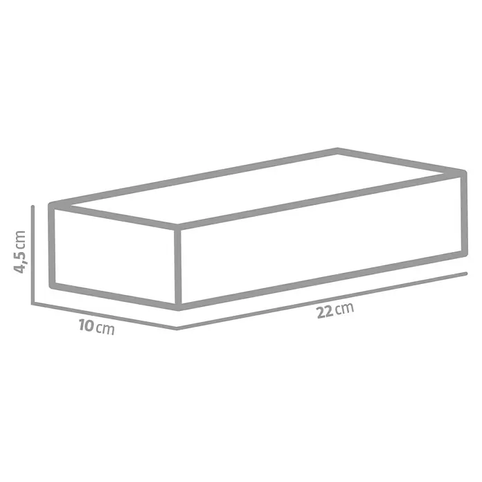 Christoph Mähstein - 22 x 10 x 4,5 cm, Anthrazit, Beton - Rechteckiger Block mit den Maßen 22 cm x 10 cm x 4,5 cm. Das Produkt ist ein Quader, der für verschiedene Zwecke verwendet werden kann.