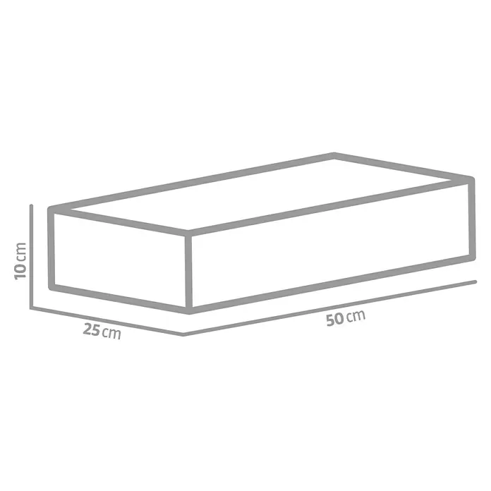 Christoph Mauerstein C-Line - Anthrazit, 50 x 25 x 10 cm, Beton - Rechteckiger Schaumstoffblock mit den Maßen 50 cm x 25 cm x 10 cm, ideal für Polsterungen und Bastelarbeiten.