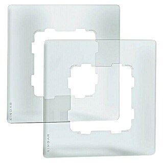 Xindar Marco protección simple pack 2 (Transparente, Plástico, En pared)
