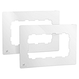 Xindar Marco protección doble pack 2 (Blanco, x 2, Plástico, Montaje en la pared)