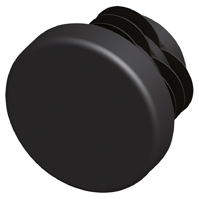 Kantoflex Inslagdop (Diameter: 23,5 mm, Zwart, PVC)