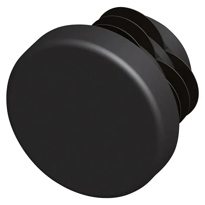 Kantoflex LamellenstopfenDurchmesser: 11,5 mm, Schwarz, PVC - Schwarzer Endstopfen für Rohre. Der Endstopfen ist aus robustem Material gefertigt und sorgt für einen sauberen Abschluss.