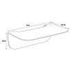 Camargue Antwerpen Ablage (Breite: 15 cm, Edelstahl, Matt) | BAUHAUS