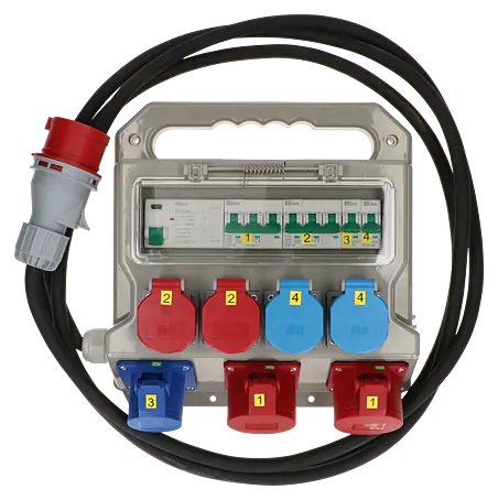 Distributeur électrique De Chantier – Mural, 32A Et 16A, 230V, Boîtier CEE, Neuf