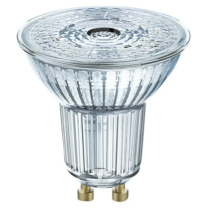 Osram Star Bombilla LED - GU10, No regulable, Blanco cálido, 575 lm, 6,9 W - Lámpara halógena de cristal transparente con base GU4 para una iluminación brillante. Ideal para iluminación de acento.