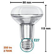 Osram Star Bombilla LED R80 (E27, No regulable, Blanco cálido, 345 lm, 4,3 W) | BAUHAUS