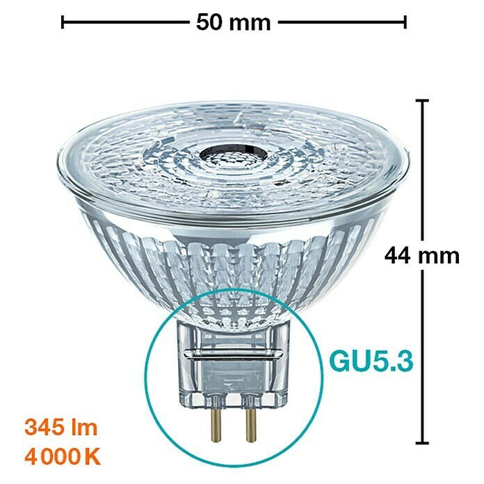 Osram LED svjetiljka (4,6 W, 36°, Bez prigušivanja, Hladna bijela)