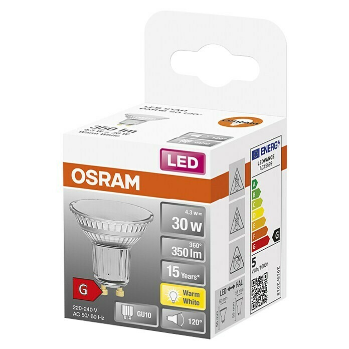 Osram LED reflektor (4,3 W, GU10, 120°, Topla bijela)