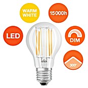 Osram Superstar LED svjetiljka (8,5 W, E27, Boja svjetla: Topla bijela, Može se prigušiti, Kruškoliko)