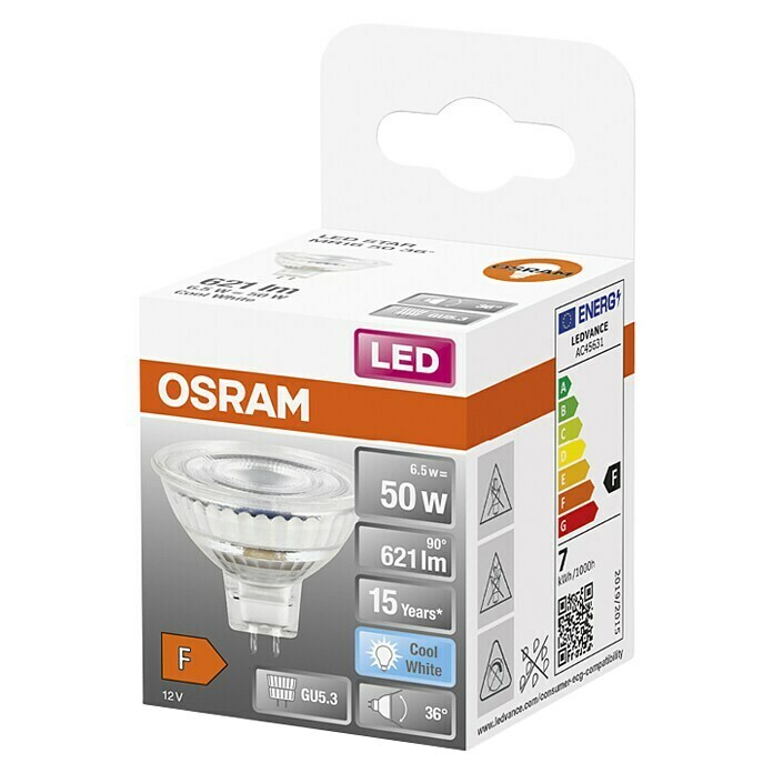 Osram LED svjetiljka (7,2 W, 36°, Bez prigušivanja, Hladna bijela)