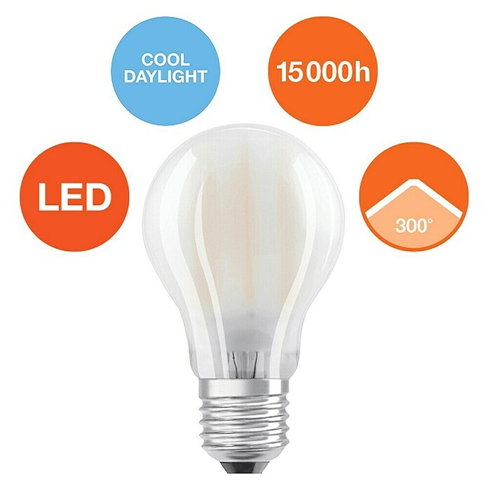 Osram Star LED žarulja  (E27, Bez prigušivanja, Bijele boje dnevnog svjetla, 1.521 lm, 10 W, Mat) | BAUHAUS