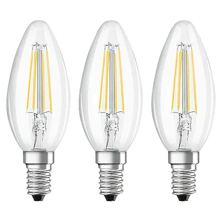 Osram Star LED-Lampen Set Kerzenform E14 matt