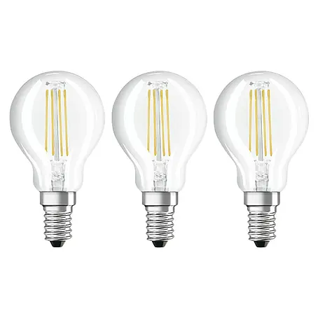 Osram Retrofit LED-Lampe Tropfenform E14 klar