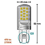 Osram Star Set de bombillas LED Pin G9 (G9, No regulable, Blanco cálido, 470 lm, 3,8 W, 2 ud.) | BAUHAUS