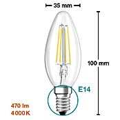 Osram Star LED svjetiljka (4 W, E14, Neutralno bijelo, Bez prigušivanja, 3 kom)