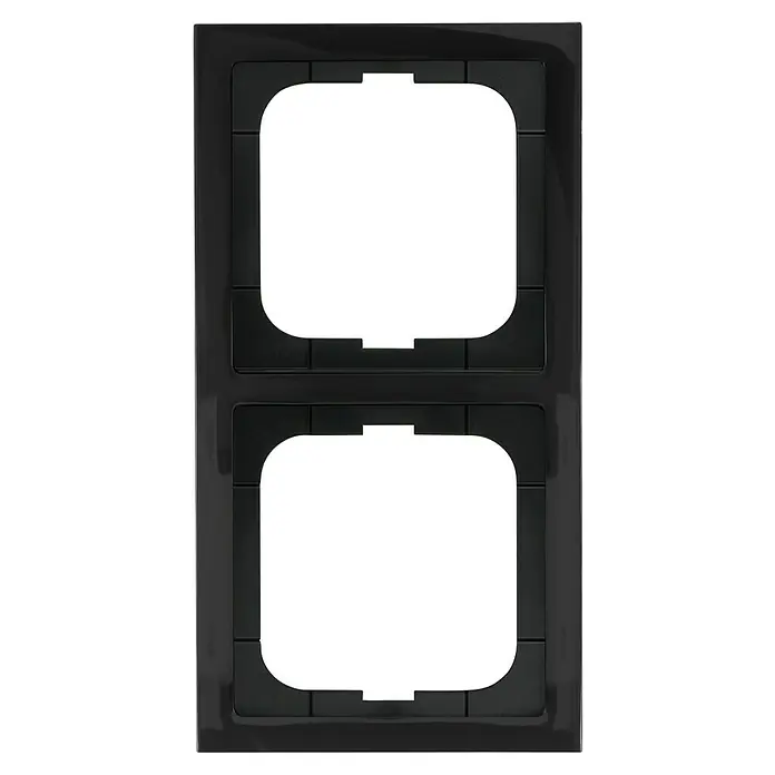 Busch-Jaeger Future Linear Abdeckrahmen 1722-181K - Anthrazit, 2-fach, Kunststoff - Schwarze Doppelsteckdosenblende für eine elegante Abdeckung von zwei Steckdosen in Ihrem Zuhause.