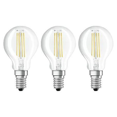 Osram Star LED-Lampen Set Tropfenform E14 klar