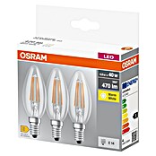 Osram Star Set LED žarulja Classic B 40  (E14, Bez prigušivanja, Topla bijela, 470 lm, 4 W, Prozirno, 3 Kom.) | BAUHAUS