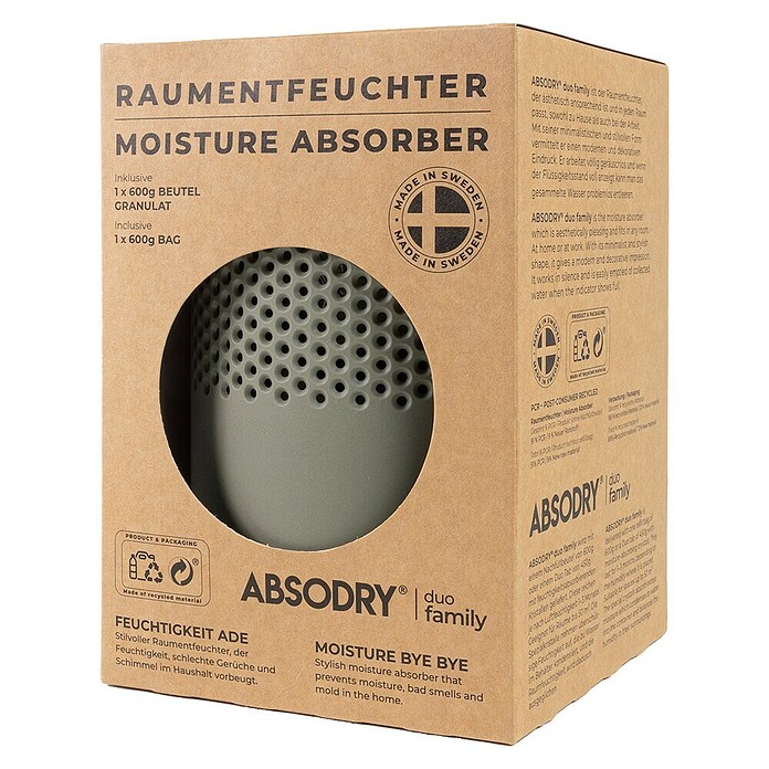 Absodry Absorbeur d’humidité Duo Family vert