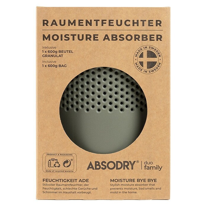 Absodry Absorbeur d’humidité Duo Family vert
