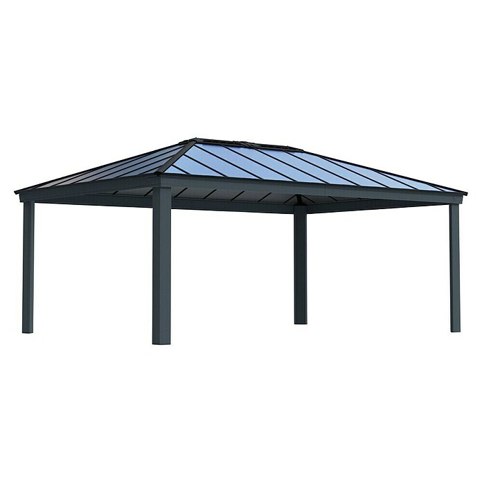 Palram – Canopia Standard-Pavillon Dallas (B x T: 425 x 611 cm, Material Gestell: Aluminium, Anthrazit) | BAUHAUS