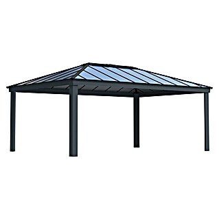 Palram – Canopia Gartenlaube Dallas (B x T: 425 x 611 cm, Material Gestell: Aluminium, Anthrazit)