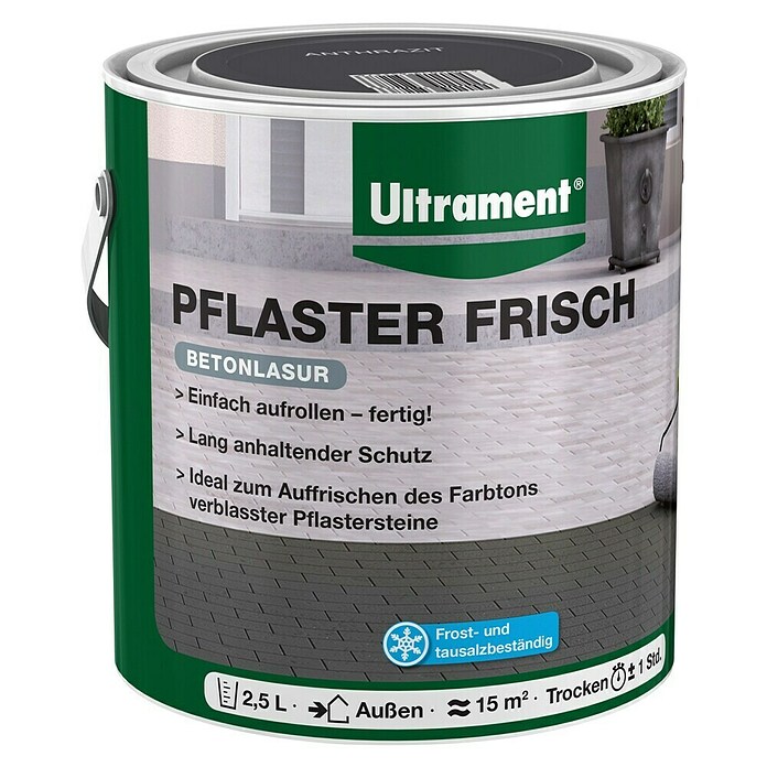 Ultrament Betonbeits Bestratingsverf (Antraciet, 2,5 l)