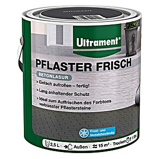 Ultrament Betonlasur Pflaster Frisch (Anthrazit)