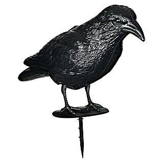 Gardigo Taubenabwehr-Rabe mit Tiergeräuschen (41 x 13 x 23 cm)