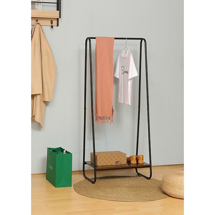 Barra de armario de madera para colgar ropa, poste de armario colgante  resistente con kits de soporte, barra extraíble para colgar cortina de  ventana
