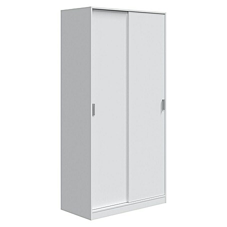 Armario de puertas correderas Max (L x An x Al: 50 x 100 x 200 cm, Blanco)