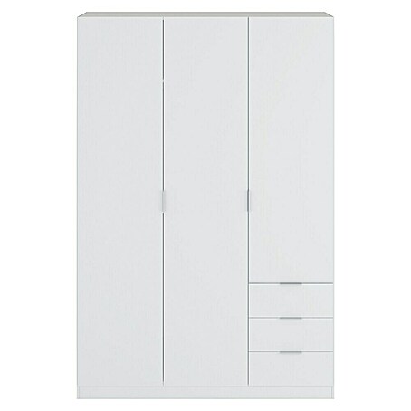 Armario para ropa Basic (L x An x Al: 52 x 121 x 180 cm, Blanco, Espesor: 15 mm)