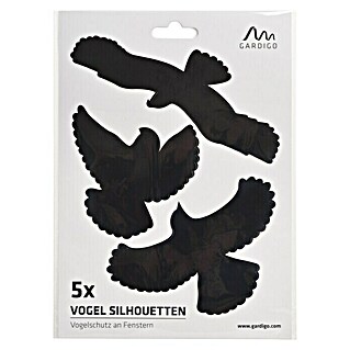 Gardigo Fensteraufkleber Vogel Silhouetten (Schwarz)