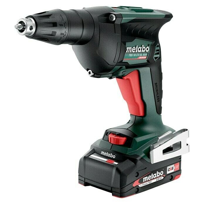 Metabo CAS 18V Akku-Trockenbauschrauber TBS 18 LTX BL 5000 (18 V, 2 Akkus, 2 Ah) | BAUHAUS