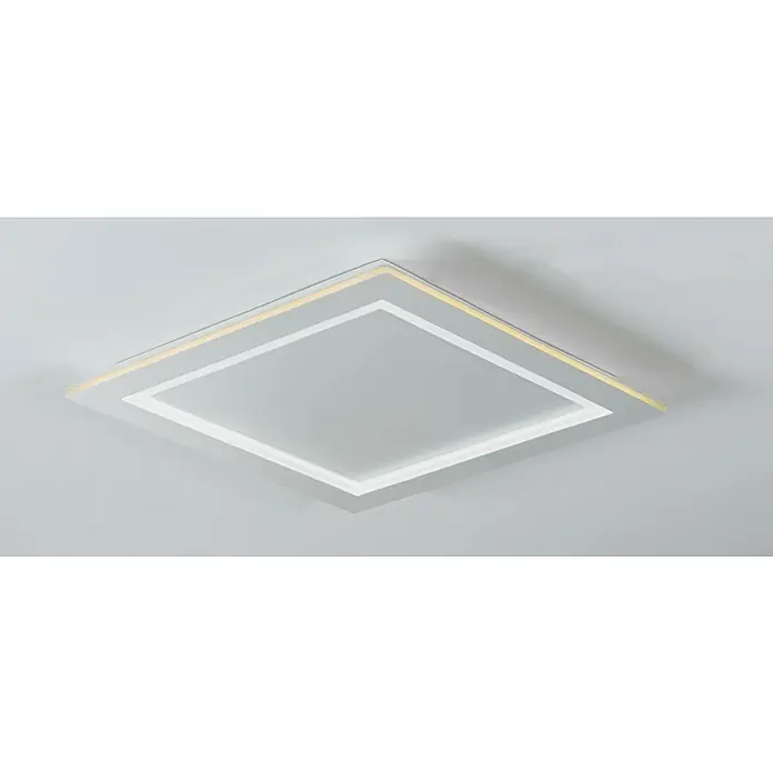 Eglo LED-Deckenleuchte Padrogiano - L x B x H: 59,5 x 59,5 x 0,5 cm, 35,5 W, Kaltweiß - Quadratische Deckenleuchte mit modernem Design, das helle und angenehme Beleuchtung bietet.\n