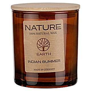 Duftkerze Sences of Nature (Im Glas, Indian Summer, Ø x H: 7 x 8,5 cm)