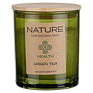 Duftkerze Sences of Nature (Im Glas, Green Tea, Ø x H: 7 x 8,5 cm)