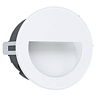 Eglo LED-Außenwandleuchte Aracena (3,7 W, Ø x H: 12,5 x 0,5 cm, Rund, Weiß)