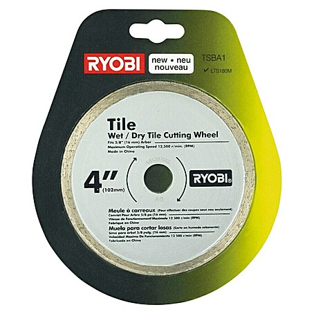 Ryobi Diamant-Sägeblatt TSBA1 für Fliesen (102 mm)