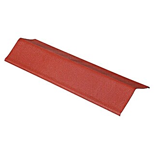 Onduline Ortgangprofil  Seitliche Abschlussbasis (Rot, 100 x 18 cm, Geeignet für: Bitumen-Wellplatten)