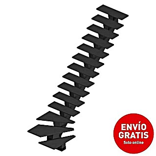 Sogem Escalera principal Gomera (Ancho: 85 cm, 1/4 espiral derecha, Altura de planta: 285,2 cm, Valchromat®)