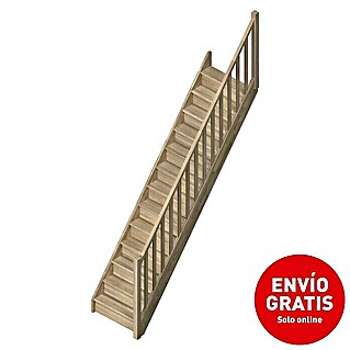 Sogem Escalera principal Tradi Eco (Ancho: 80 cm, Recto, Altura de planta: 285 cm, Roble macizo alistonado)