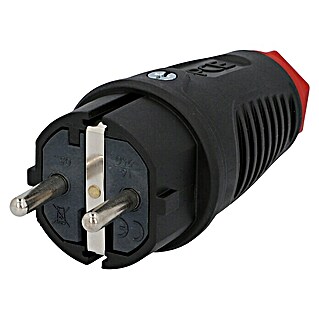 UniTEC Utikač za kabel (250 V, 16 A, IP44, Crne boje, Zaštita od savijanja kabela)
