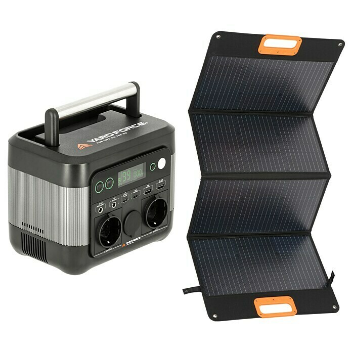 Yard Force Set Powerstation LX PS300 + Solarmodul Flex LX SPP10 (296 Wh) | BAUHAUS