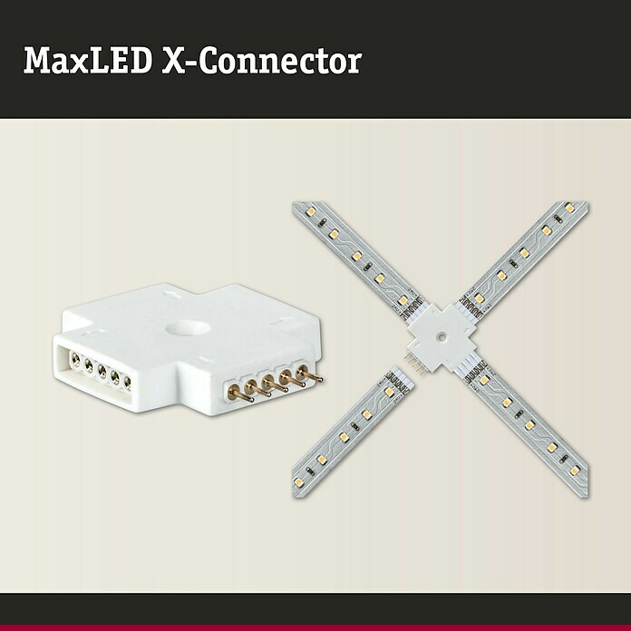 Paulmann Verbinder MaxLED X-Connector (Kunststoff)