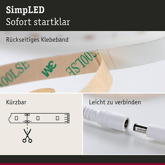Paulmann LED-Band SimpLED (7,5 m, Warmweiß, 20 W)