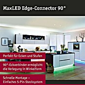 Paulmann Eckverbinder MaxLED Edge-Connector 90° (4 Stk. Eckverbinder, Kunststoff)